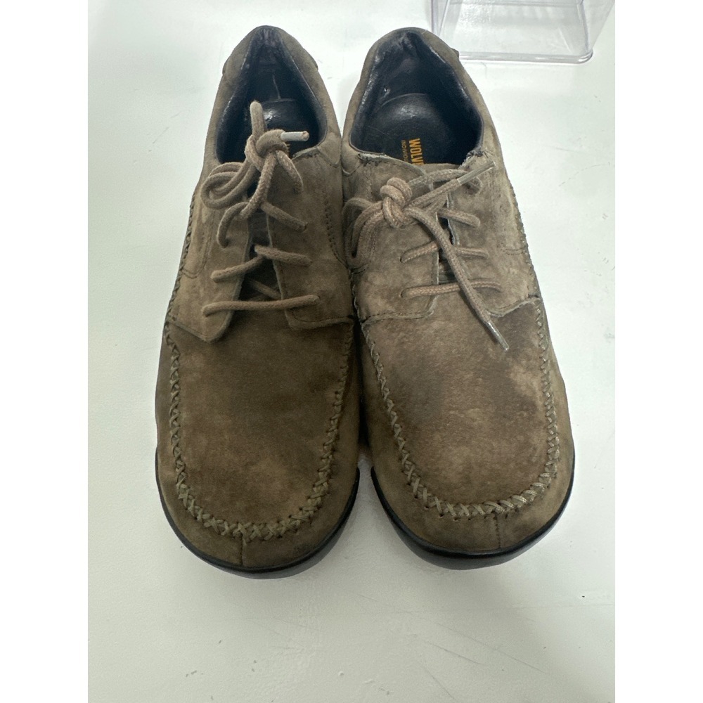 Wolverine ICS Men's Brown Suede Leather Lace Up Casual Shoes Size 8M - Picture 4 of 8